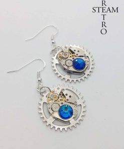 pendientes steampunk engranaje / gear steampunk earrings