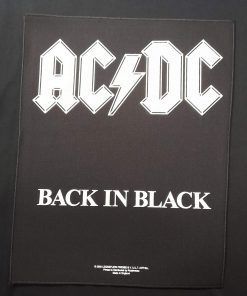 back in black ac/dc parche / patch