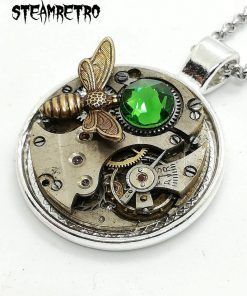 bee steampunk necklace
