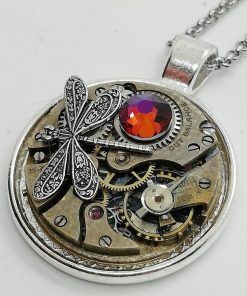 firefly steampunk necklace