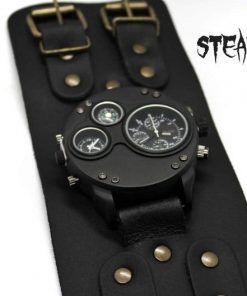 Reloj de pulsera gótico redondo