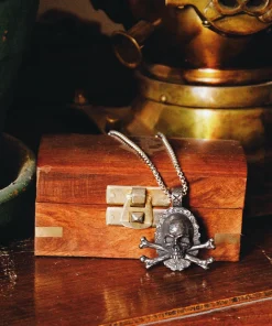 Pirate Necklace - Skull and Crossbones Necklace - Gothic Necklace