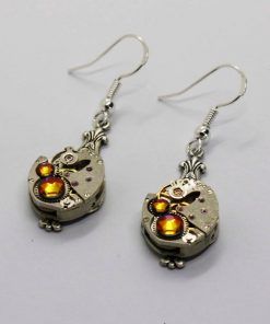 Pendientes pequeños Steampunk en vulcano