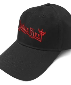 Judas Priest hat red logo