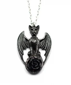 Gargoyle cat necklace