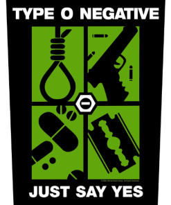 Type O Negative Back Patch - Just Say Yes