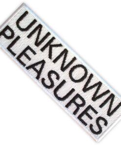 Joy Division Woven Patch Unknown Pleasures Text