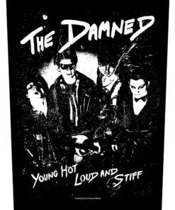 The Damned Back Patch Young, Hot, Loud And Stiff