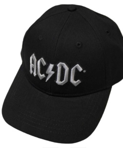 AC DC Unisex Baseball Cap Silver Logo